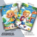Kit Caderno com Atividades de Alfabetização Escolar – Feminino e Masculino (Re Castori) - Imagem 3