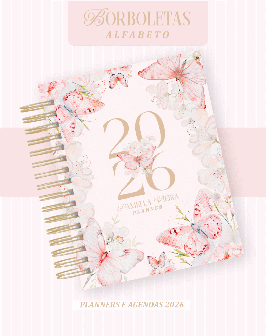 Alfabeto Borboletas - Agendas | Planners 2026 (Pamella) - Imagem 1