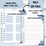 Caderno Assembeia de Circuito 2025/2026 – FLORAL AZUL S/TEMA (Re Castori) - Imagem 2