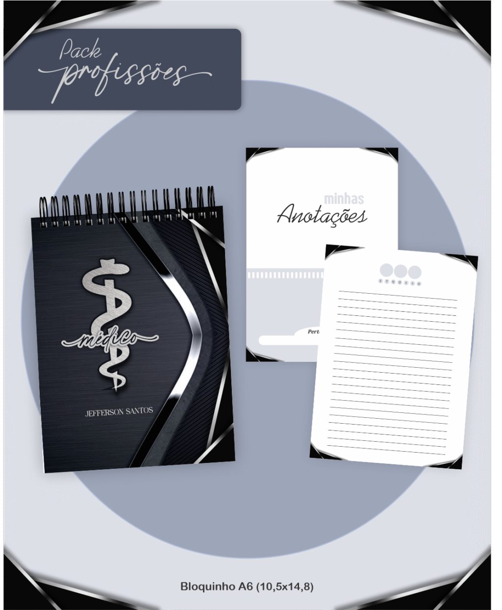 Profissões 2026: Masculina Preta (Pamella) - Imagem 8