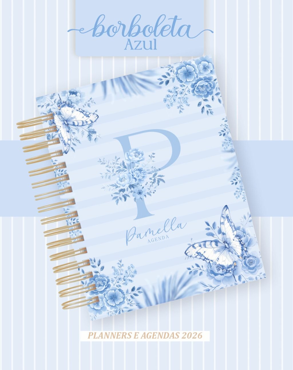 Alfabeto Borboleta Azul - Agendas | Planners 2026 (Pamella) - Imagem 1