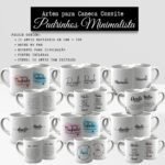 Convite Padrinhos Minimalista - Artes para Caneca