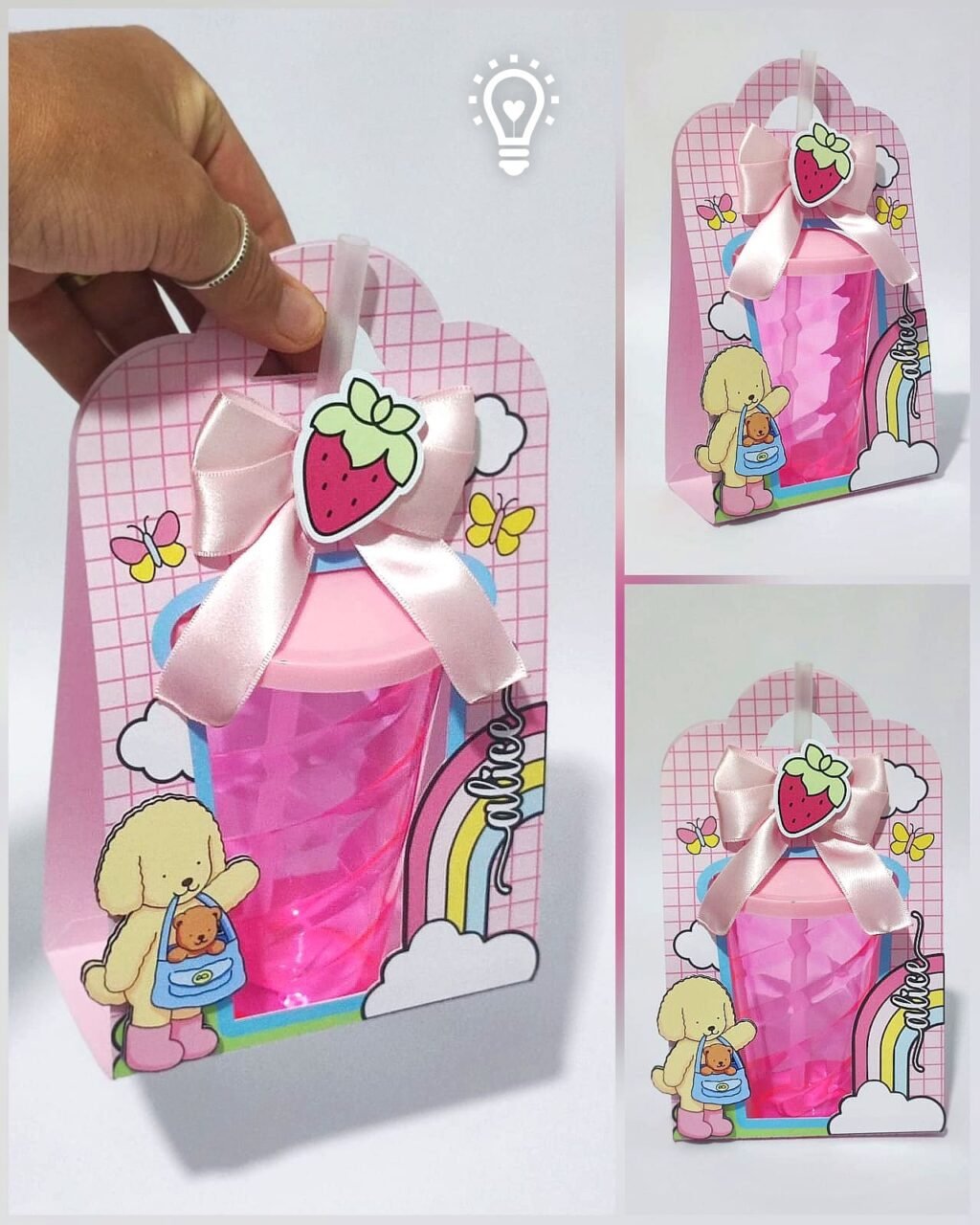 Caixa Copo Twister Menina 400ml - Dia das Crianças - Imagem 1