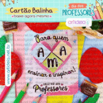 Cartão Balinha Caramelo Dia dos Professores