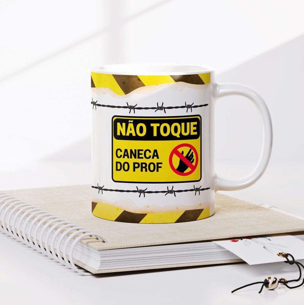 Não toque, caneca da prof - Imagem 1