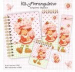 Kit Moranguinho - Encadernação (Crys Arts)