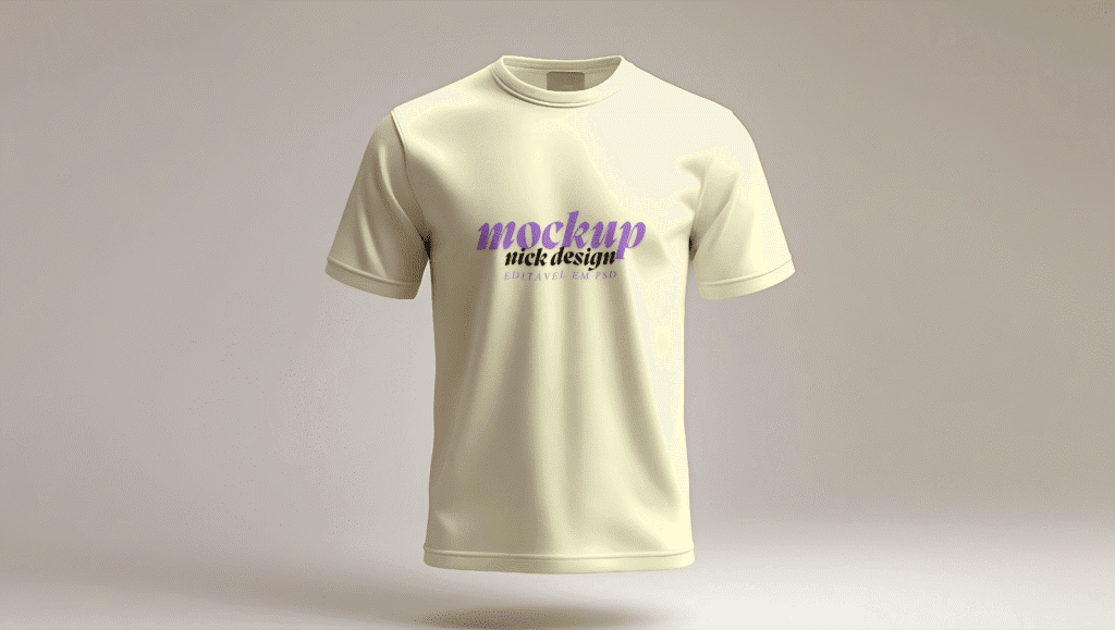 Mockup T-Shirt 3D (PSD) - Imagem 1