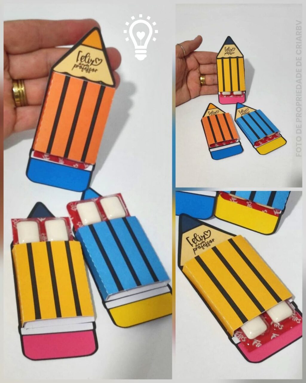 Porta Pastilha Lápis - Dia dos Professores - Imagem 1