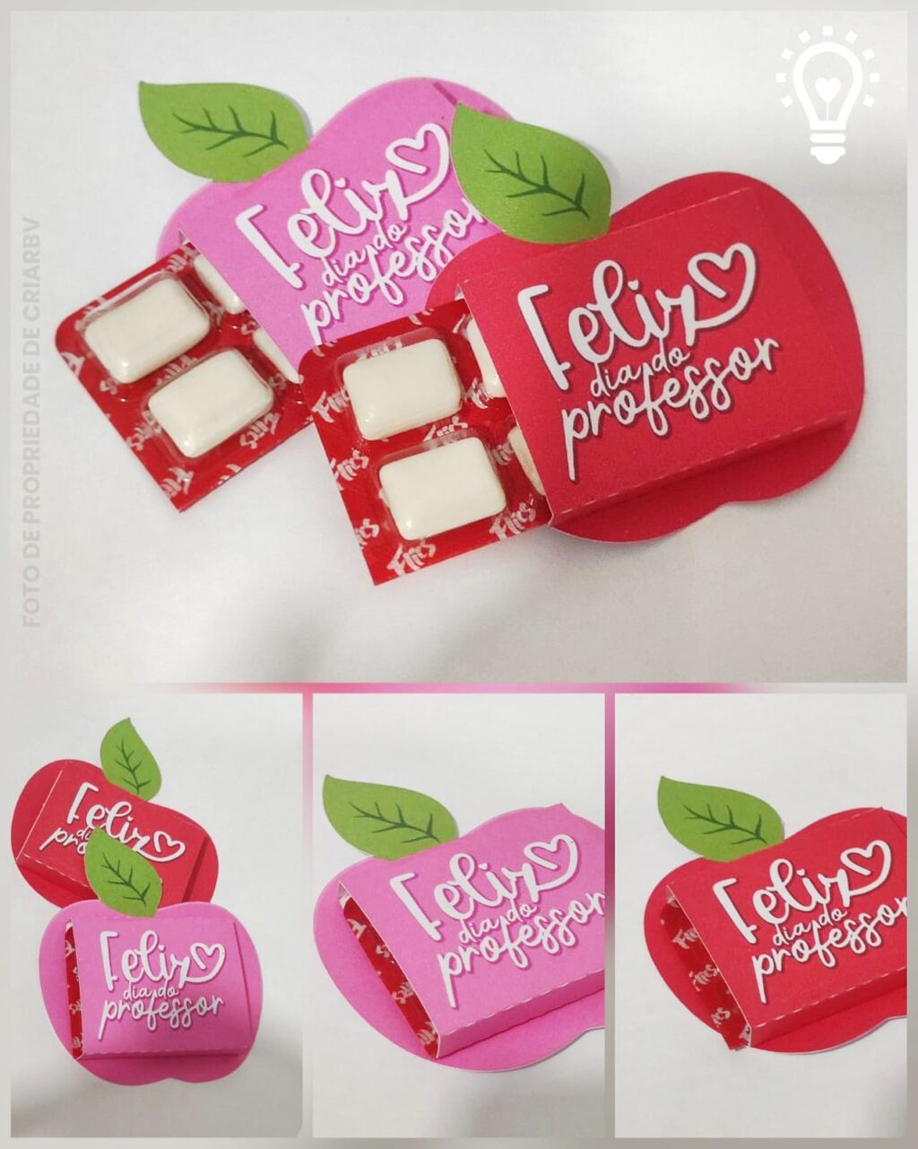 Porta Pastilha Maçã - Dia dos Professores - Imagem 1