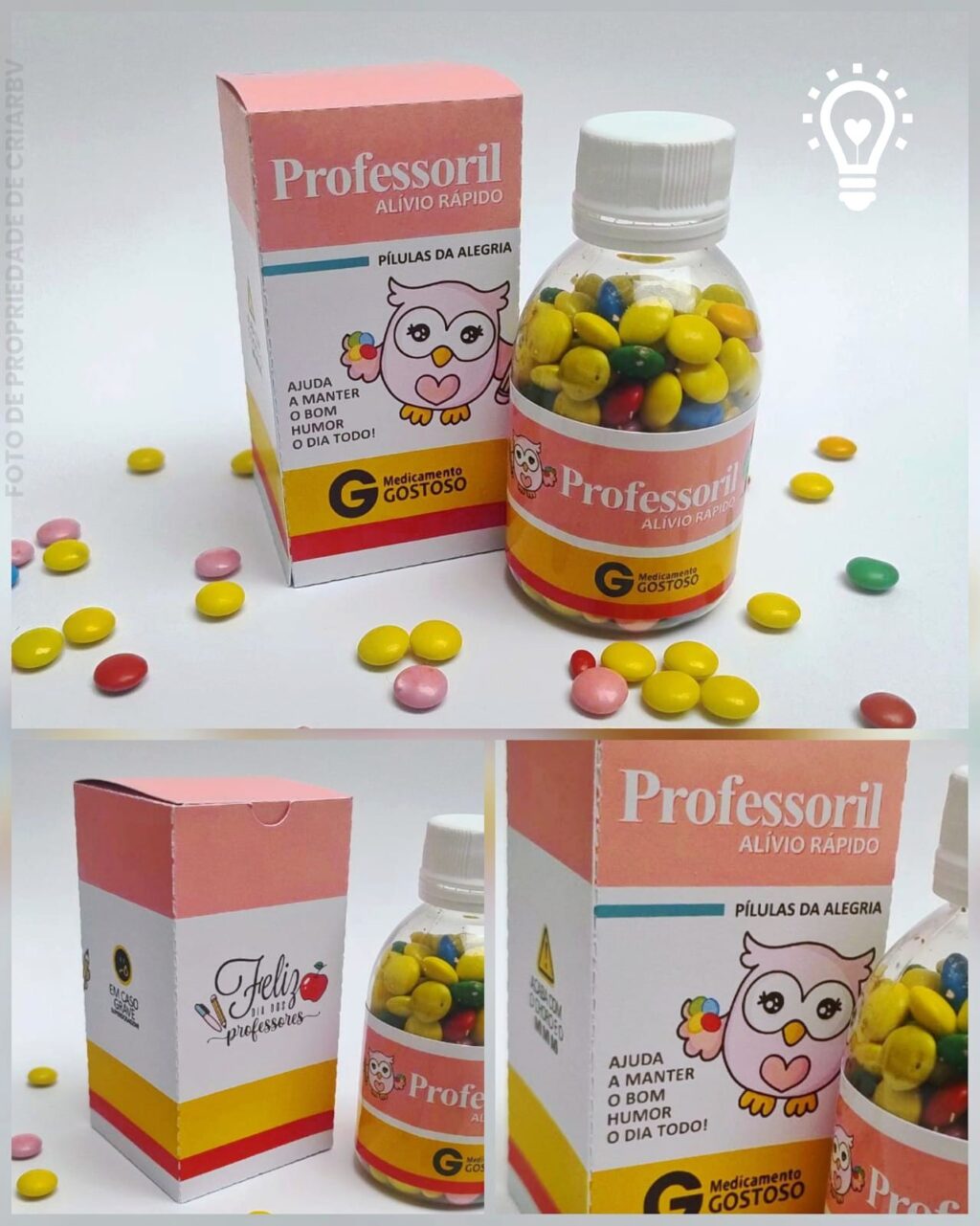 Caixa remédio Pílulas - Dia dos Professores - Imagem 1