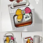 Caixa para Caneca laço Básica - Dia dos Professores