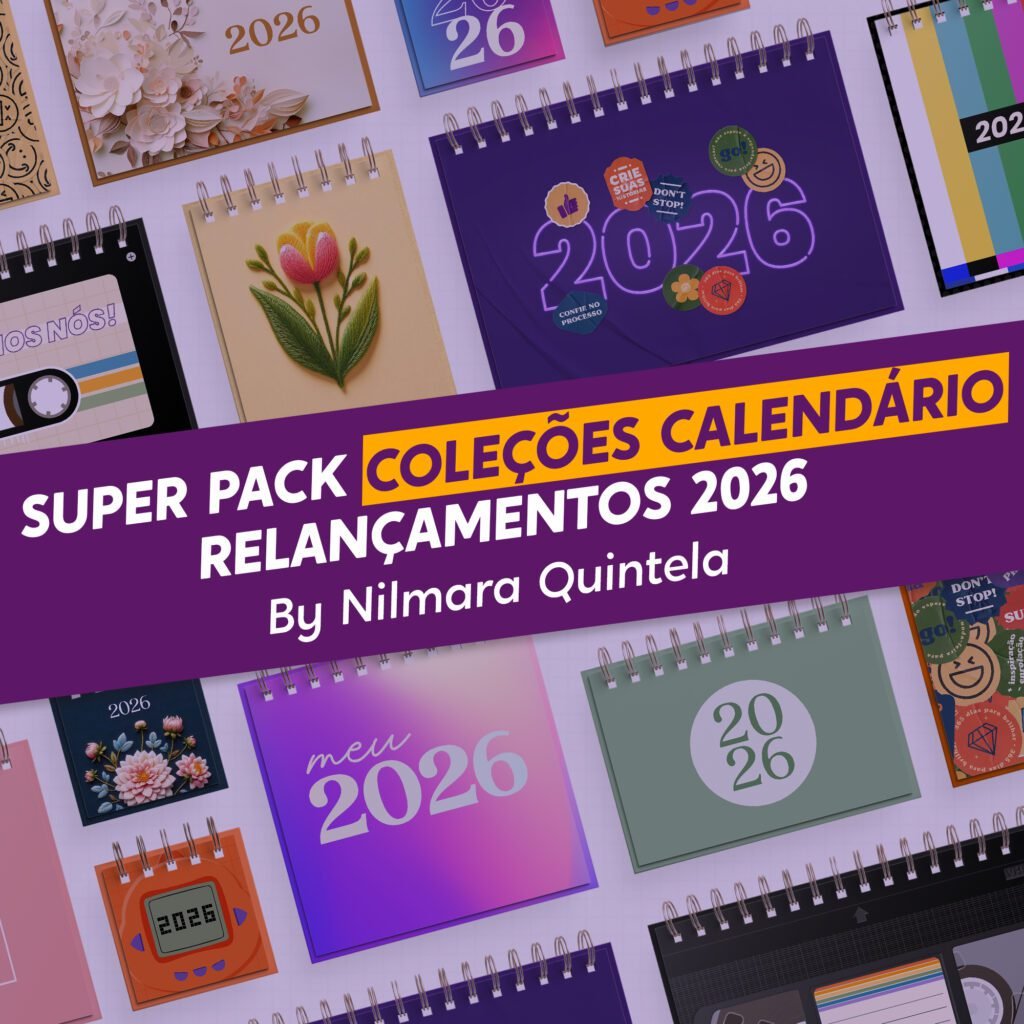 SUPER PACK de Coleções Calendário 2026 (Nilmara) - Imagem 1
