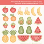 Quitandinha – Cliparts em aquarela - Kit Digital - Imagem 8