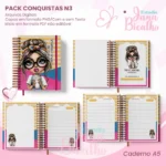 PACK Caderno Pautado A5+Bloquinho A6 – Conquistas N3 - Imagem 2