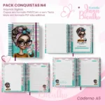 PACK Caderno Pautado A5+Bloquinho A6 – Conquistas N4 - Imagem 2