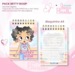 PACK Caderno Pautado A5+Bloquinho A6 – Betty Boop - Imagem 3
