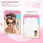 PACK Caderno Pautado A5+Bloquinho A6 – Conquistas N2 - Imagem 2