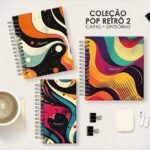 Kit Pop Retrô 2 - Capas + Divisórias (Moldes da Lê)