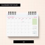 Calendário Pop Color 2026 (Trilha do Papel)