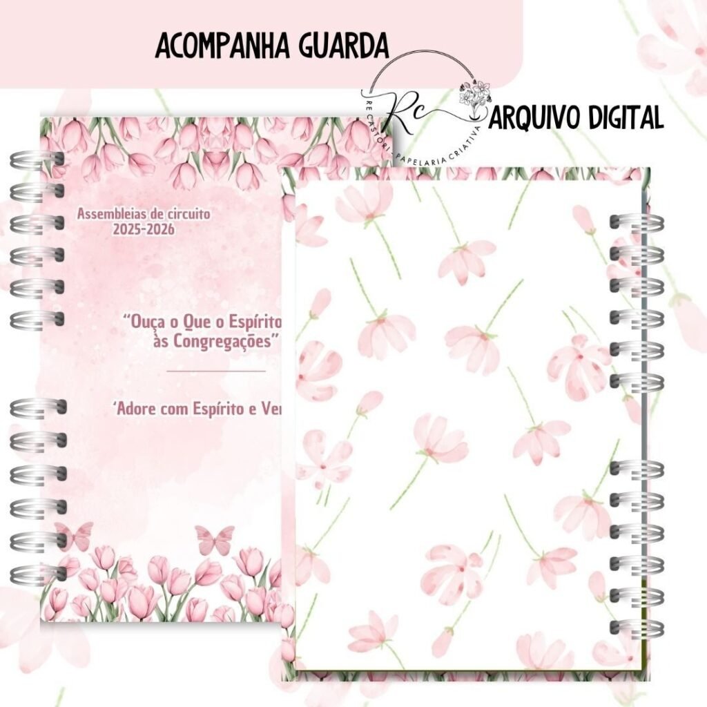 Caderno Assembleia de Circuito 2025/2026 – FLORAL ROSA S/TEMA (Re Castori) - Imagem 2