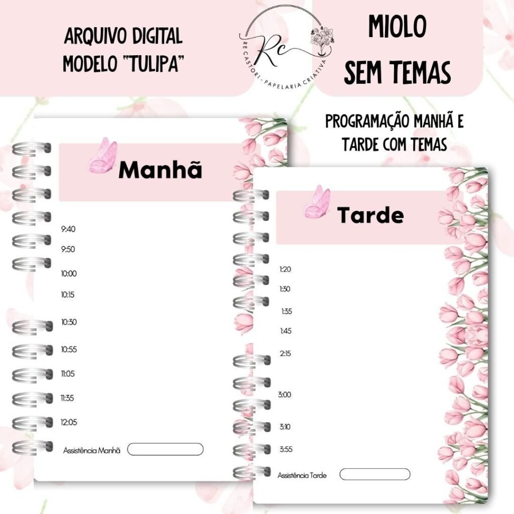 Caderno Assembleia de Circuito 2025/2026 – FLORAL ROSA S/TEMA (Re Castori) - Imagem 4
