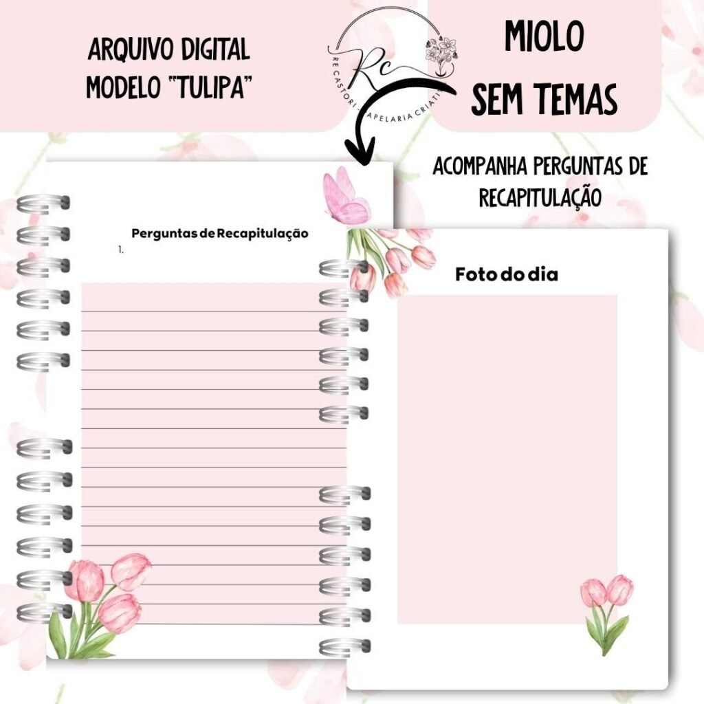Caderno Assembleia de Circuito 2025/2026 – FLORAL ROSA S/TEMA (Re Castori) - Imagem 7