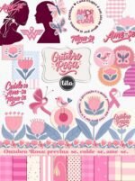 Outubro Rosa 2025 - Combo Ilustrações e Papéis (Tita) - Imagem 2