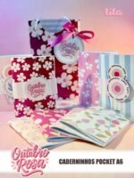 Outubro Rosa 2025 - Caderninho Pocket A6 (Tita) - Imagem 4