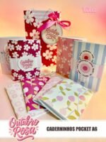 Outubro Rosa 2025 - Caderninho Pocket A6 (Tita)