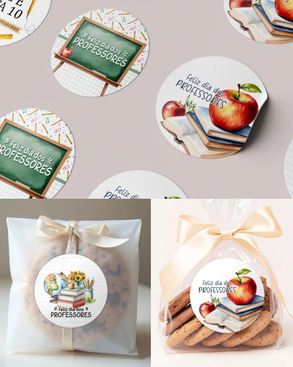 Printable - Tag e Adesivo Redondo 6cm - Dia dos Professores - Imagem 2