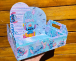 Caixa Cesta Stitch Aniversário