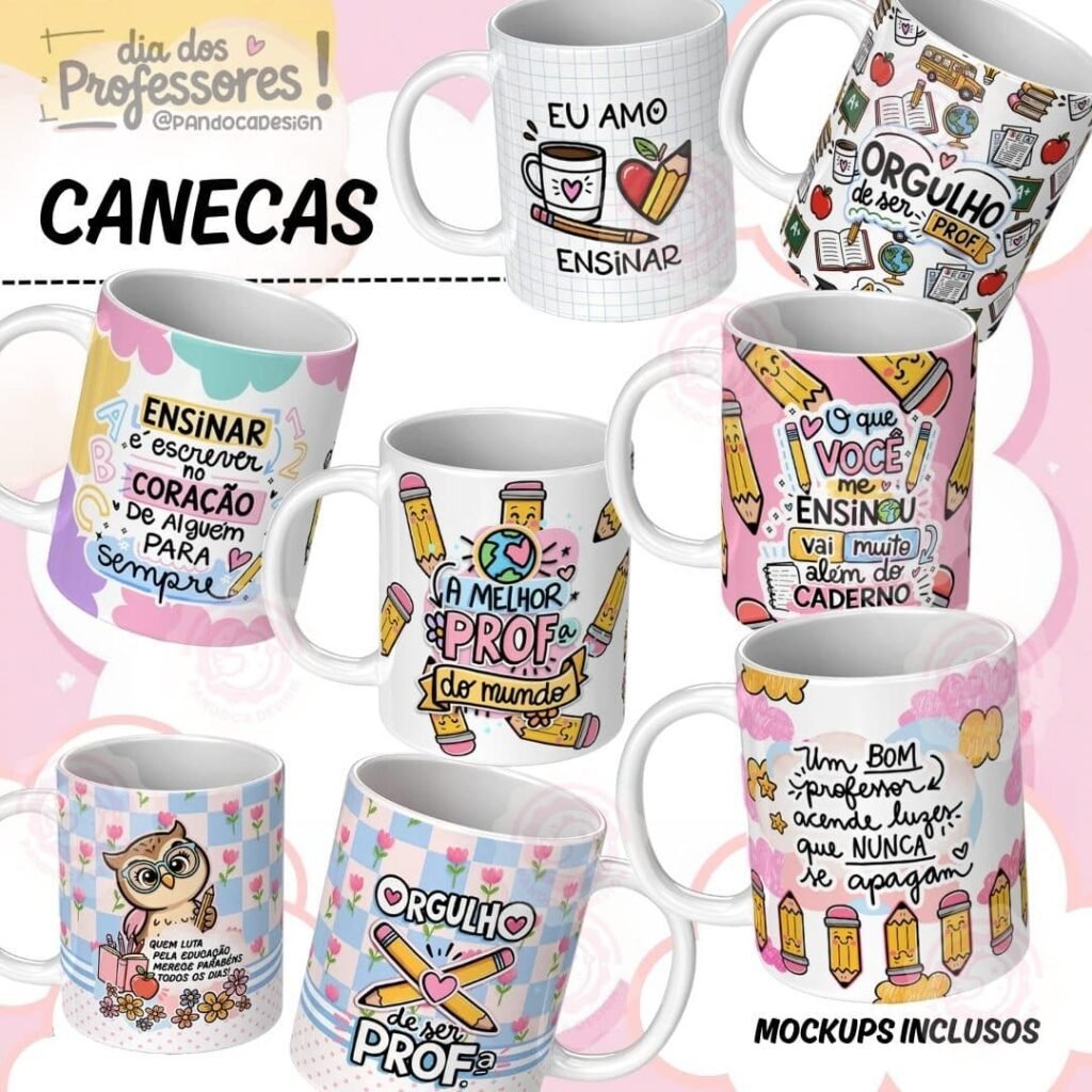 27 Artes CANECAS Professores 2025 (Pandoca) - Imagem 2