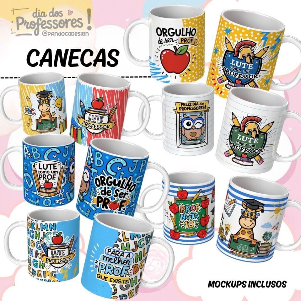 27 Artes CANECAS Professores 2025 (Pandoca) - Imagem 4