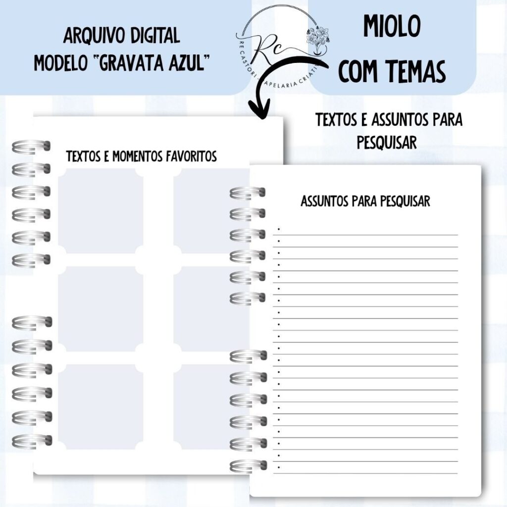 Caderno Assembleia de Circuito 2025/2026 – GRAVATA AZUL C/TEMA (Re Castori) - Imagem 8