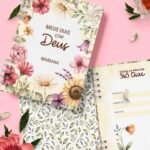 Combo Devocional Leitura da Bíblia 365 dias Católica Evangélica Leitura Livre Flores e Cores (Bicho Papel)