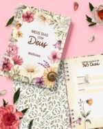 Combo Devocional Leitura da Bíblia 365 dias Católica Evangélica Leitura Livre Flores e Cores (Bicho Papel)