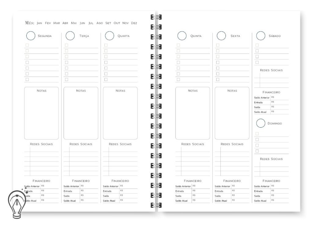 Miolo Planner Empreendedor(a) Permanente (Trilha do Papel) - Imagem 4