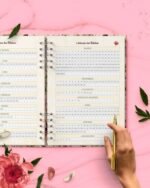 Combo Devocional Leitura da Bíblia 365 dias Católica Evangélica Leitura Livre Flores e Cores (Bicho Papel) - Imagem 4