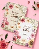 Combo Devocional Leitura da Bíblia 365 dias Católica Evangélica Leitura Livre Flores e Cores (Bicho Papel) - Imagem 8