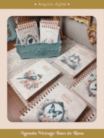 Capas Coleção Vintage Tons de Rosa (Perfeito Miolo) - Imagem 3