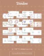 Pacote de Artes Canecas Dindos - Imagem 2