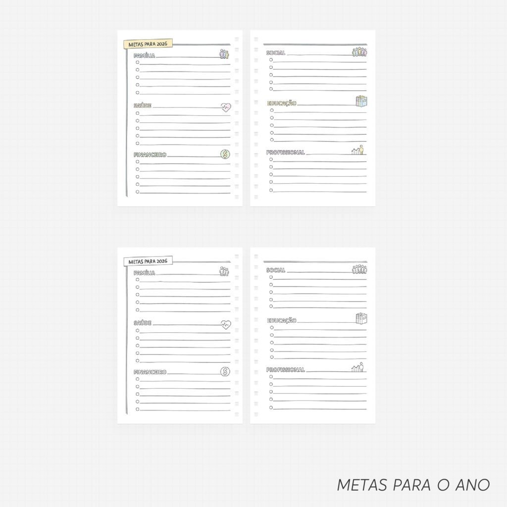 SUPER COMBO Planner Slim para Colorir 2026 (Nilmara) - Imagem 2