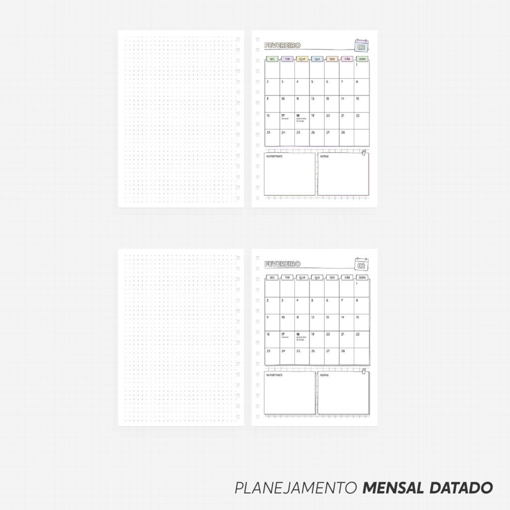 SUPER COMBO Planner Slim para Colorir 2026 (Nilmara) - Imagem 4