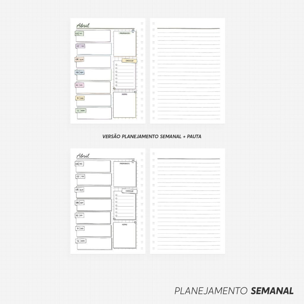 SUPER COMBO Planner Slim para Colorir 2026 (Nilmara) - Imagem 7