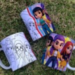 Arte Caneca Guerreiras K-POP Colorir - Imagem 3