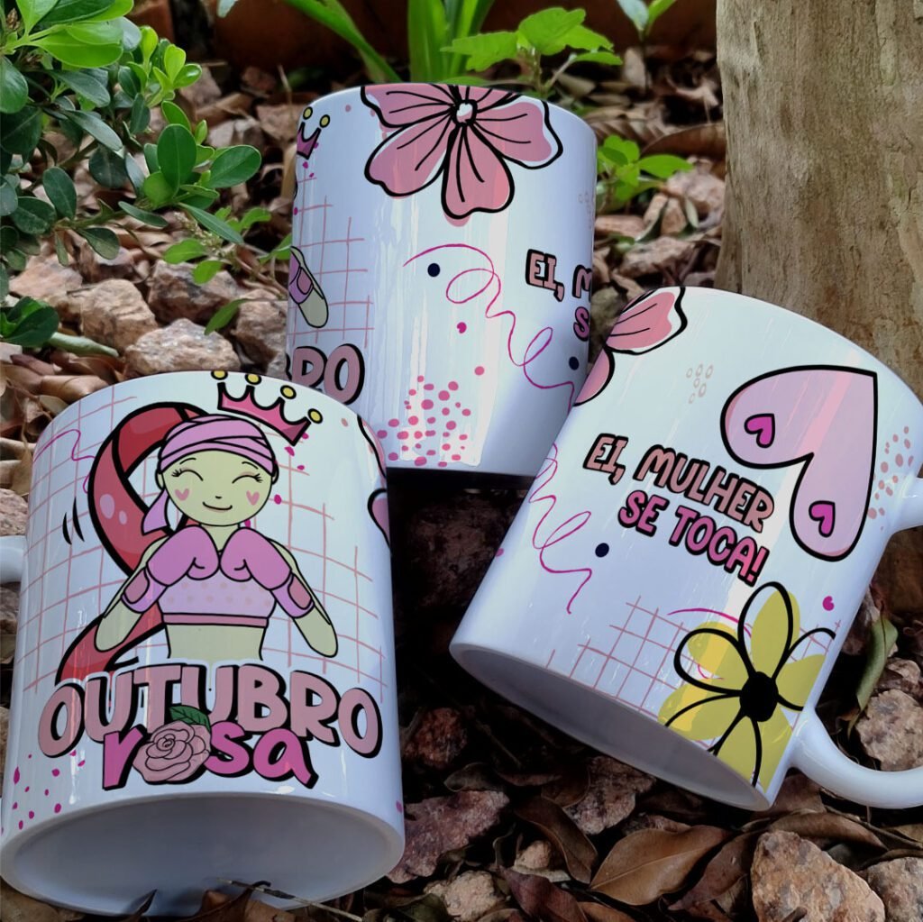Arte Caneca Outubro Rosa V1 – Autoral - Imagem 5