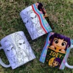 Arte Caneca Guerreiras K-POP Colorir - Imagem 6
