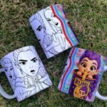 Arte Caneca Guerreiras K-POP Colorir - Imagem 7