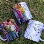 Arte Caneca Guerreiras K-POP Colorir - Imagem 8