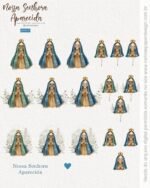Ilustrações Nossa Senhora Aparecida 6 - Parte 2 - Kit Digital (Carinas Paper) - Imagem 2